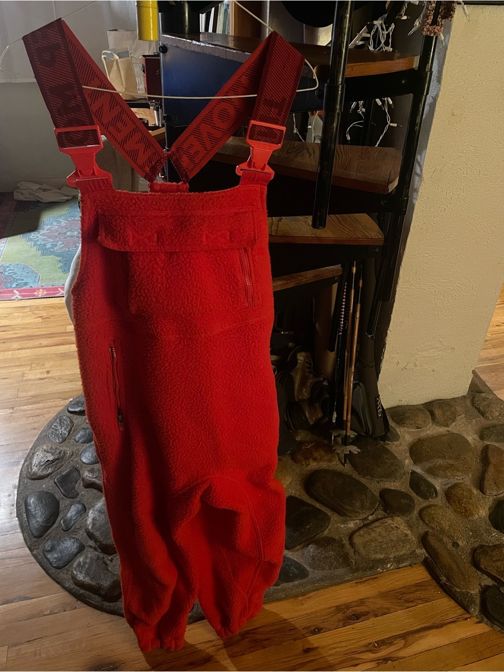Free people fleece bibs